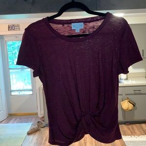 Maroon Jun&Ivy blouse